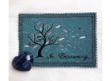 Stickdatei ITH - Postkarte Trauerbaum In Erinnerung...